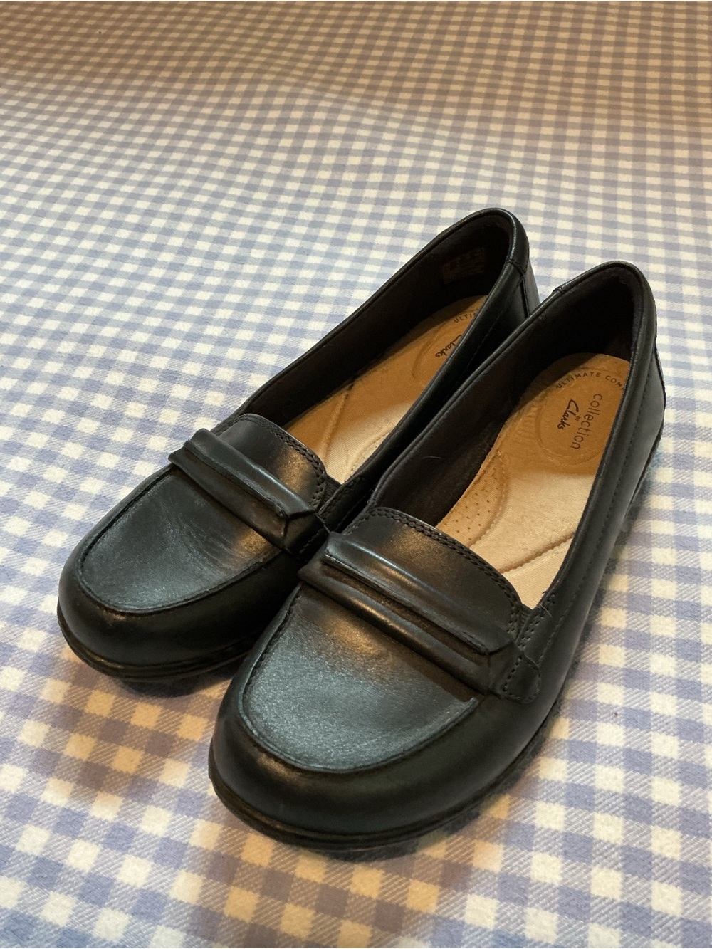 Clark’s Navy Loafers